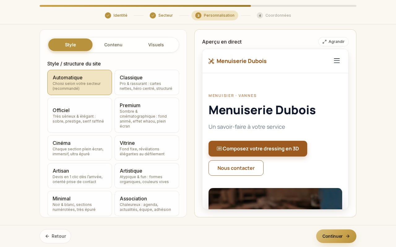 Générateur de site